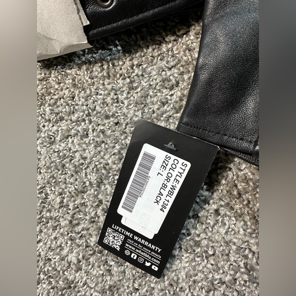 NWT Whet Blu Chloe Leather Jacket Size Large - Picture 8 of 8